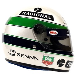 Ayrton Senna 30 Anos Legacy Mini Capacete Bell escala 1:2. Preço 185€