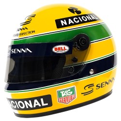 Ayrton Senna 30 Anos Legacy Mini Capacete Bell escala 1:2. Preço 185€