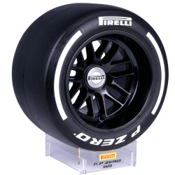 Pneu Pirelli Pole Position escala 1:2 - Branco - Duro