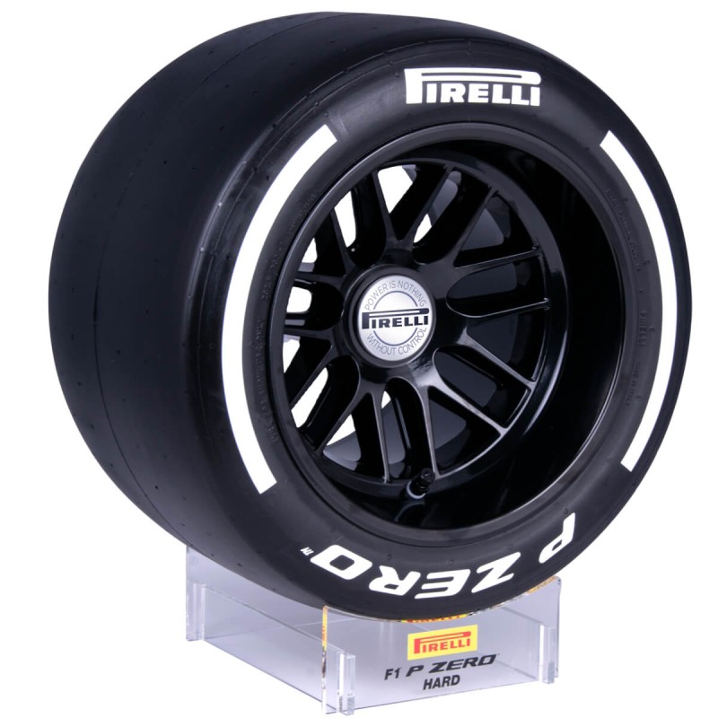 Pirelli Pole Position tire 1:2 scale - White - Hard