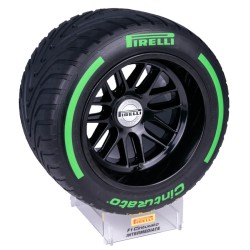 Pneumatico Pirelli Pole Position scala 1:2 - Rain medio - Verde