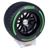 Pirelli Pole Position tire 1:2 scale - Medium rain - Green