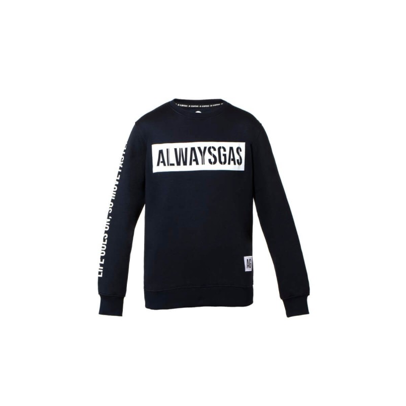 Alwaysgas Solid Blue Sweatshirt Alwaysgas Solid Blue Sweatshirt