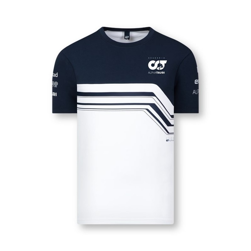 Camiseta Alpha Tauri 2022 Blanco/Azul Camiseta Alpha Tauri 2022 Blanco/Azul