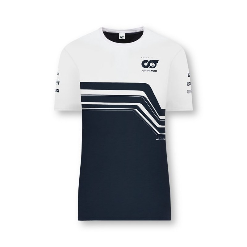 Camiseta Alpha Tauri 2022 Azul/Blanco Mujer Camiseta Alpha Tauri 2022 Azul/Blanco Mujer