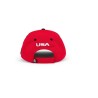 Gorra Alfa Romeo Racing edición Gran Premio de Estados Unidos. Color Rojo.
