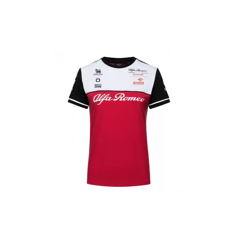 Camiseta del equipo Alfa Romeo de Fórmula para mujer Camiseta del equipo Alfa Romeo de Fórmula para mujer