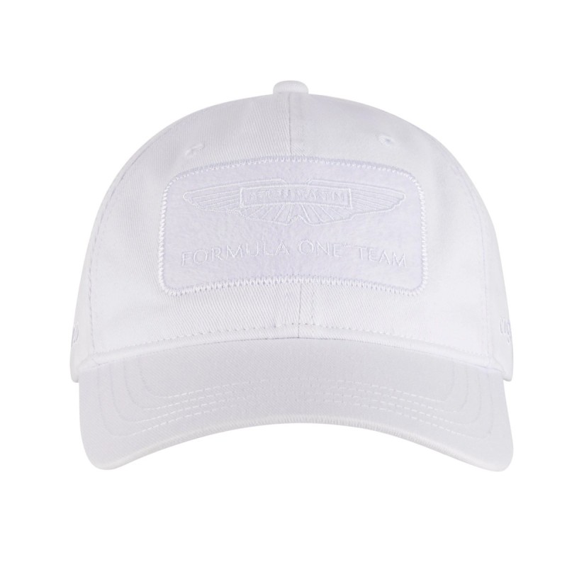 Gorra Aston Martin F1 de Lance Stroll en color blanco Gorra Aston Martin F1 de Lance Stroll en color blanco