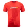 Camiseta Ferrari Hypercar impresa 2 orgánica para hombre roja
