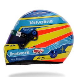 Fernando Alonso 2025 Mini Helmet Bell escala 1:2