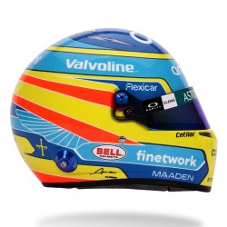 Fernando Alonso 2025 Mini Helmet Bell escala 1:2