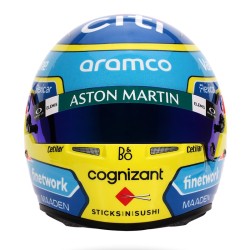 Fernando Alonso 2025 Mini Helmet Bell escala 1:2