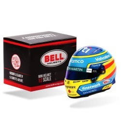 Fernando Alonso 2025 Mini Helmet Bell escala 1:2
