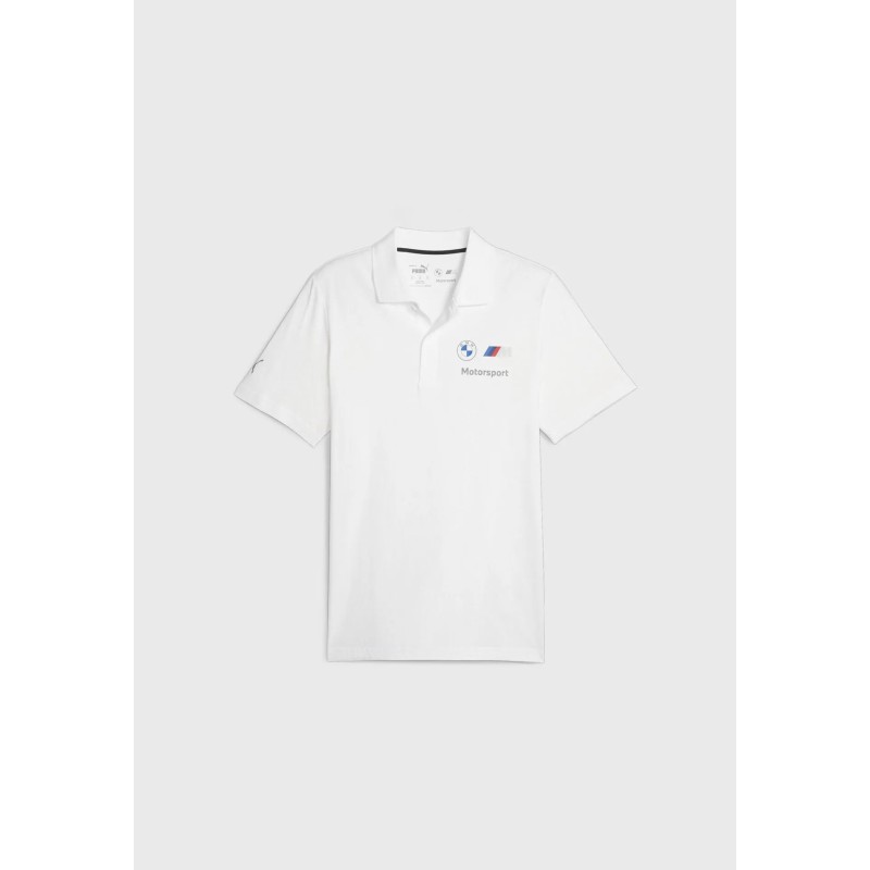 Polo Blanco Puma BMW MMS Essentials para Hombre
