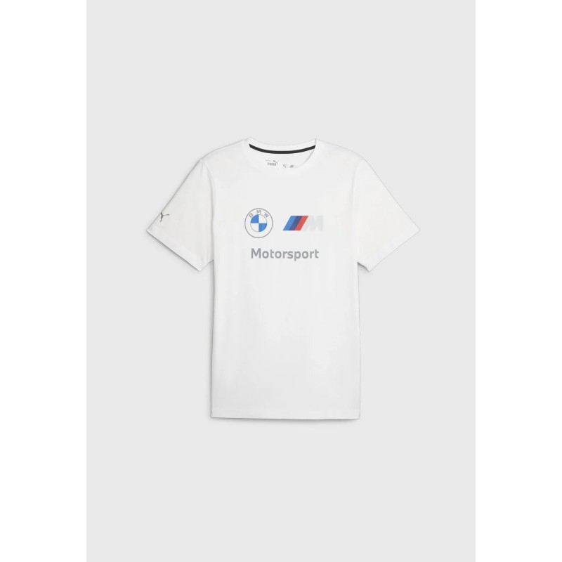 Camiseta Puma Hombre BMW MMS ESS Logo Blanca