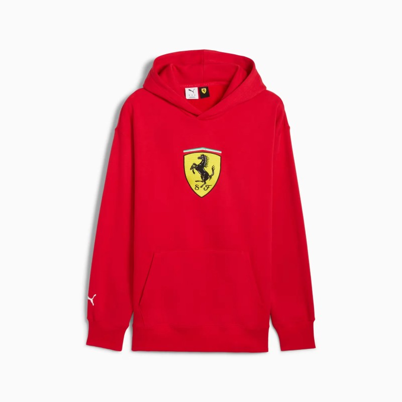Camiseta Puma Ferrari Race Big Shield Tee Rosso Corsa