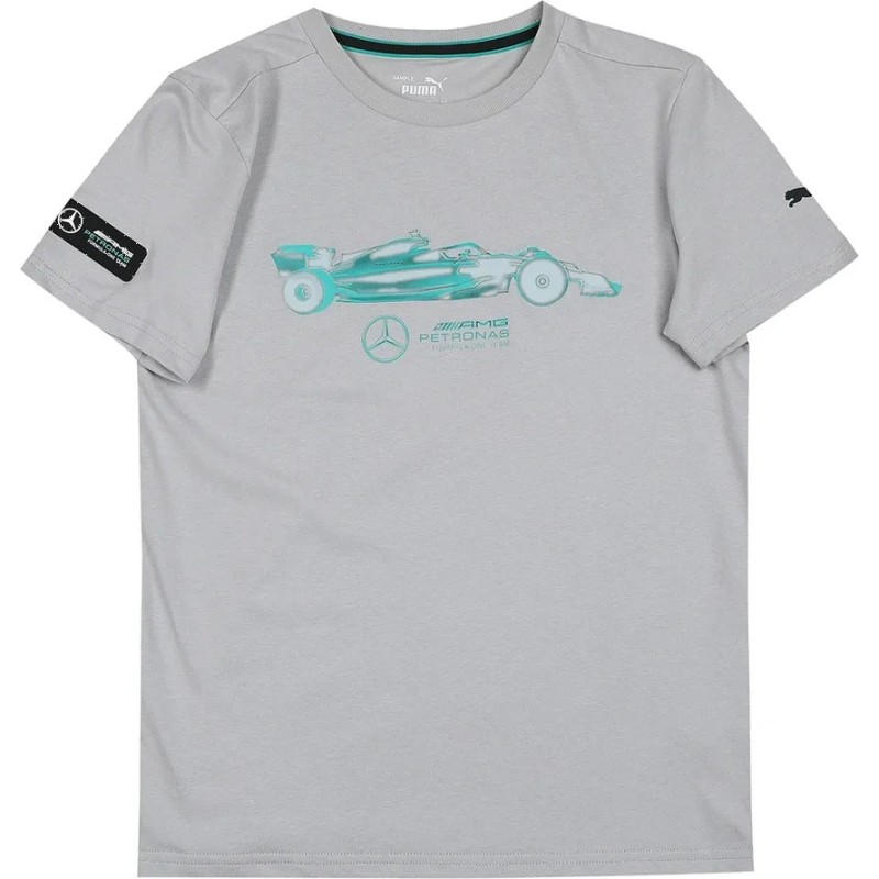 Camiseta Mercedes-AMG Petronas F1 para Niños Gris