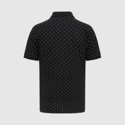 Polo de lunares Mercedes-AMG Petronas F1 para hombre en negro