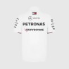 Polo del equipo Mercedes-AMG Petronas F1 para hombre blanco