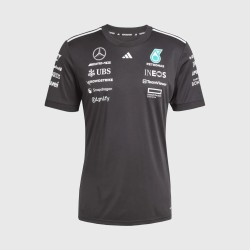 Camiseta de piloto Mercedes-AMG Petronas F1 RP para hombre en negro