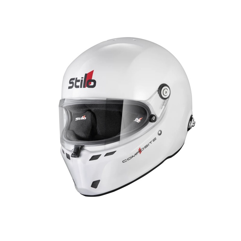 Casco STILO ST6 FN Composite - Snell SA2020 FIA 8859-24 Hans FIA8858-24 blanco exterior / negro interior