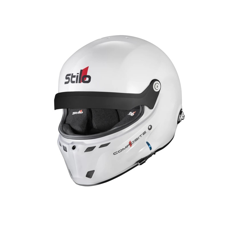 Cascos ST6 GT Composite Turismo - Snell SA2020 FIA 8859-24 Hans FIA8858-24 blanco exterior / negro interior