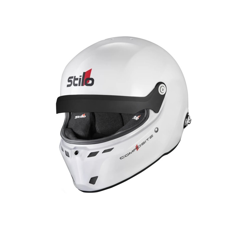 Casco ST6 GTN Composite - Snell SA2020 FIA 8859-24 Hans FIA8858-24 blanco exterior / negro interior