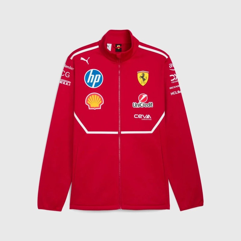Chaqueta Softshell Equipo Ferrari Roja Chaqueta Softshell Equipo Ferrari Roja