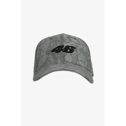 Gorra VR46 NewEra Pattern Cord 9Forty Cap Black