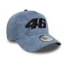 Gorra Trucker VR46 NewEra Patrón Cordón Marco Negro