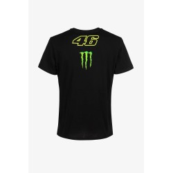 Camiseta VR46 Hombre Monster Dual Negra