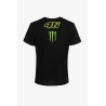 Camiseta VR46 Hombre Monster Dual Negra