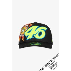 Gorra VR46 Heritage Mid Visor Negra