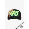 Gorra VR46 Heritage Mid Visor Negra