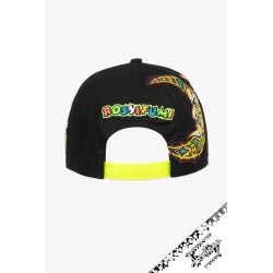 Gorra VR46 Heritage Mid Visor Negra