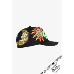 Gorra VR46 Heritage Mid Visor Negra