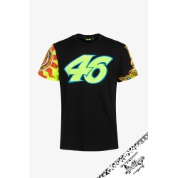 Camiseta VR46 Heritage para Hombre en Negro