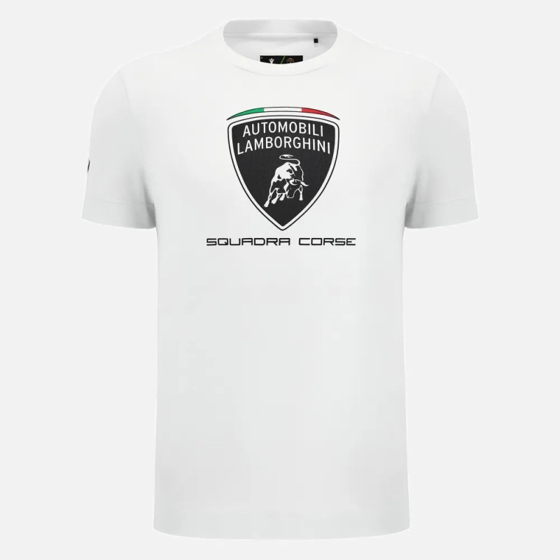 Camiseta Deportiva Blanca para Hombre Lamborghini SC