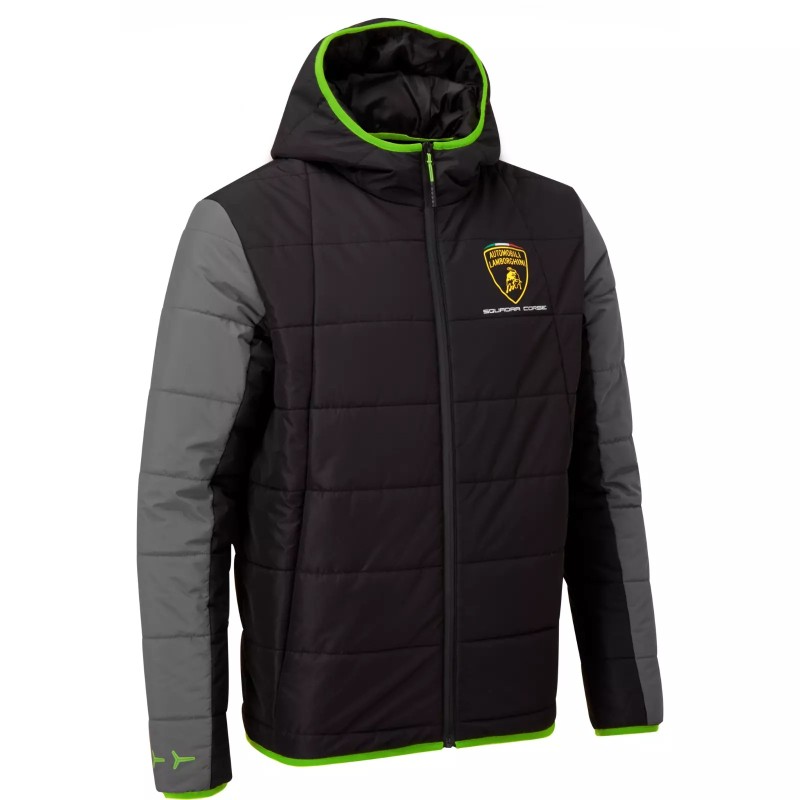 Chaqueta acolchada de viaje para hombre Lamborghini SC en negro