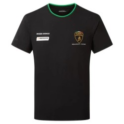 Camiseta del Equipo de Hombres de Lamborghini SC Negra