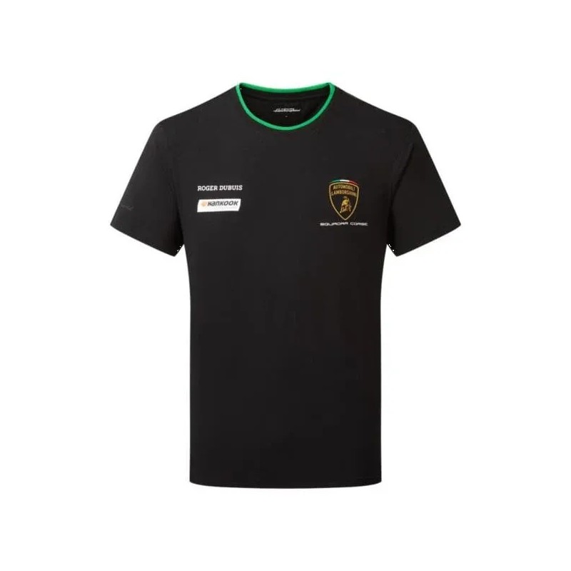 Camiseta del Equipo de Hombres de Lamborghini SC Negra