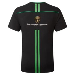 Camiseta del Equipo de Hombres de Lamborghini SC Negra