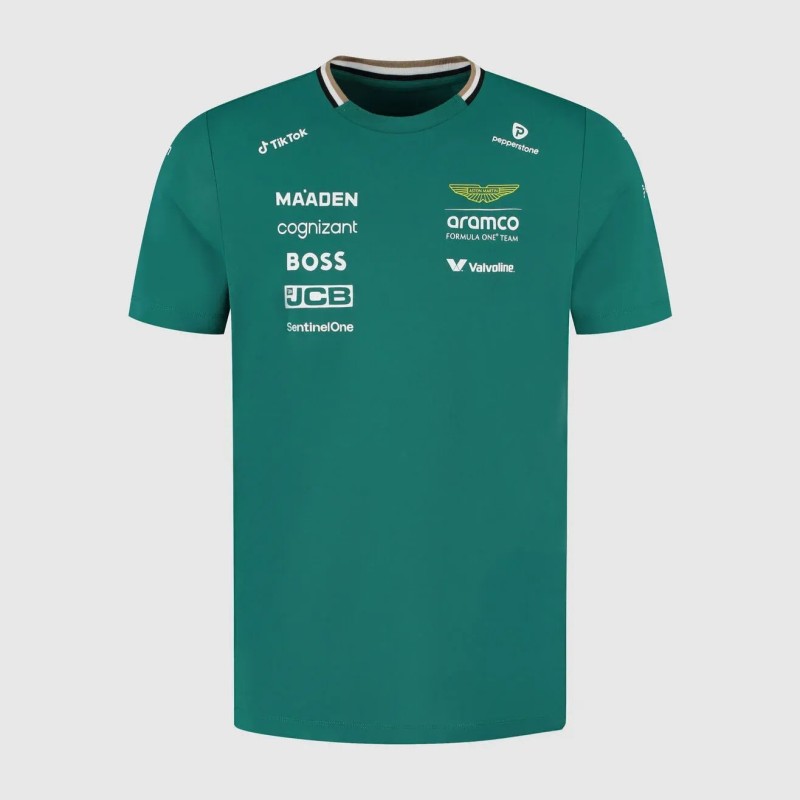 Camiseta del Equipo AMF1 RP para Hombre en Verde