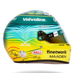 Fernando Alonso 2025 GP Saudi Arabia Mini Hemet Bell escala 1:2