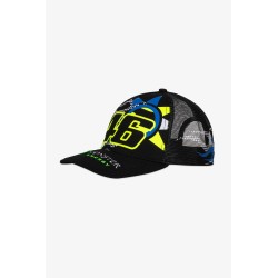 Vr46 Monster Mid Visor Trucker Cap Black