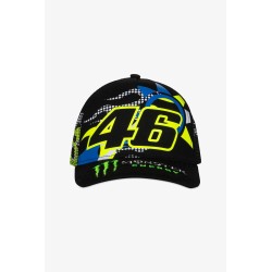 Vr46 Monster Mid Visor Trucker Cap Black