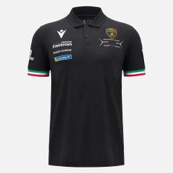 Automobili Lamborghini Squadra Corse Polo Negro Para Hombre