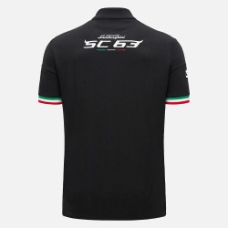 Automobili Lamborghini Squadra Corse Polo Negro Para Hombre