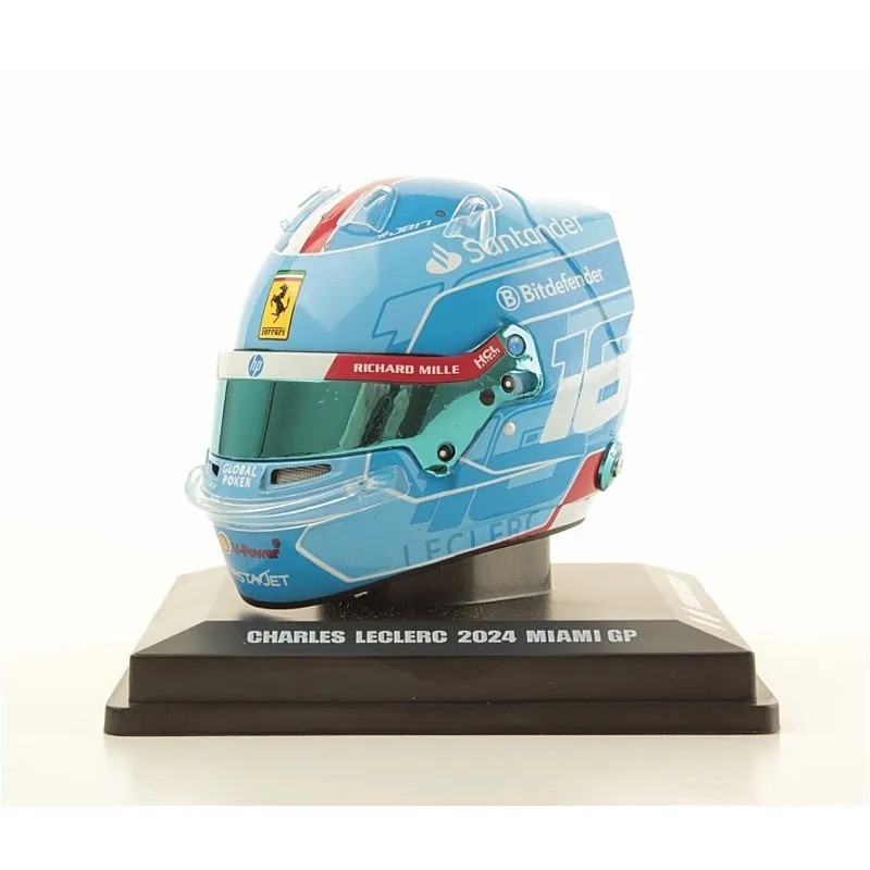 Mini Helmet 1:5 Leclerc Miami 2024
