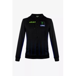 VR46 Sudadera con capucha completa para hombre en negro